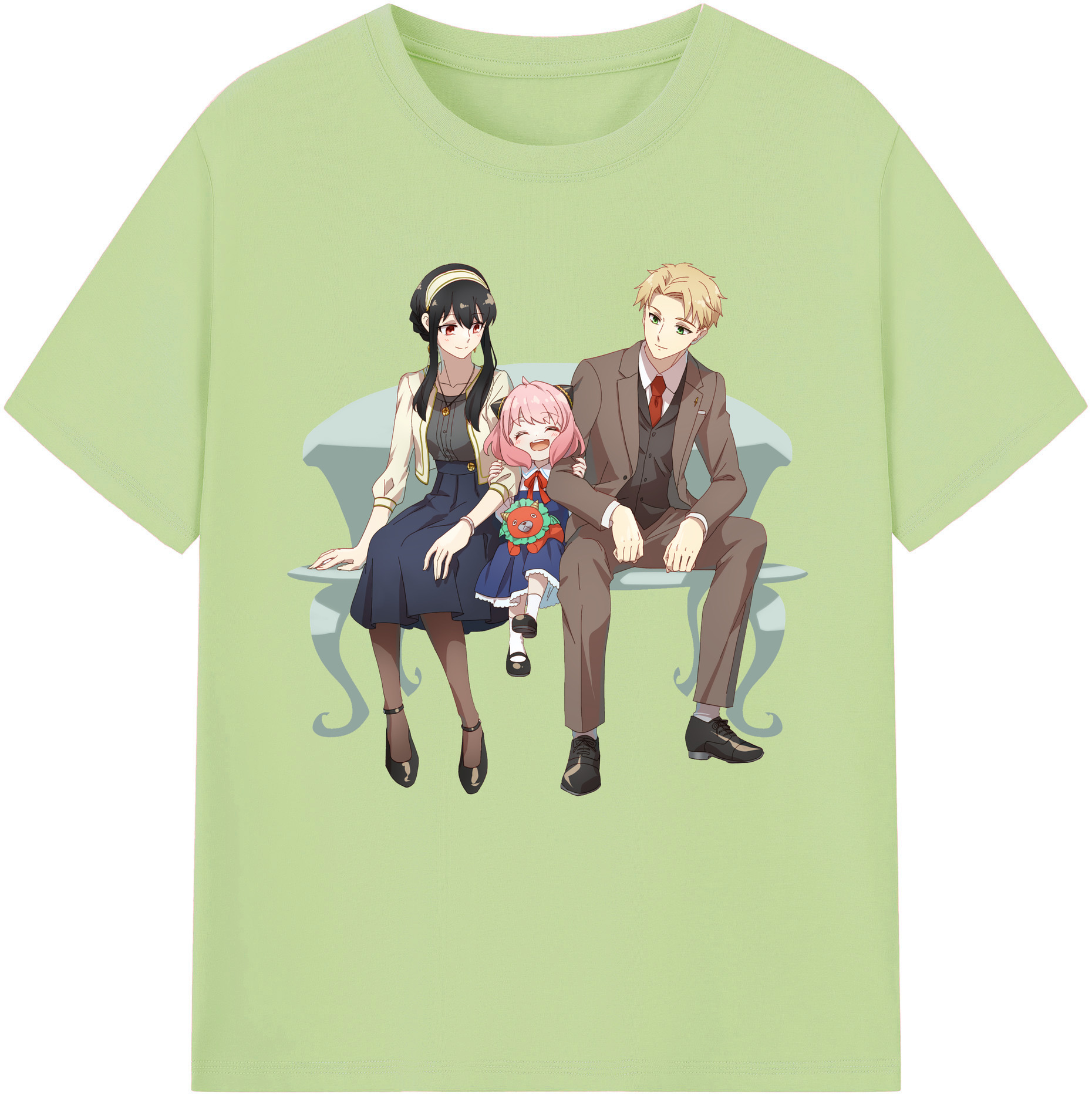 （画像用） SPY×FAMILY间谍家家酒 綿100％半袖Tシャツ（フロントプリント）